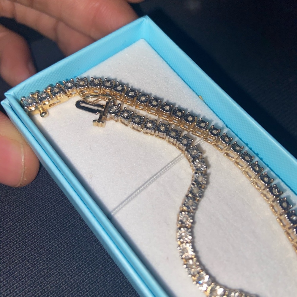 14k vs1 diamond tennis necklace